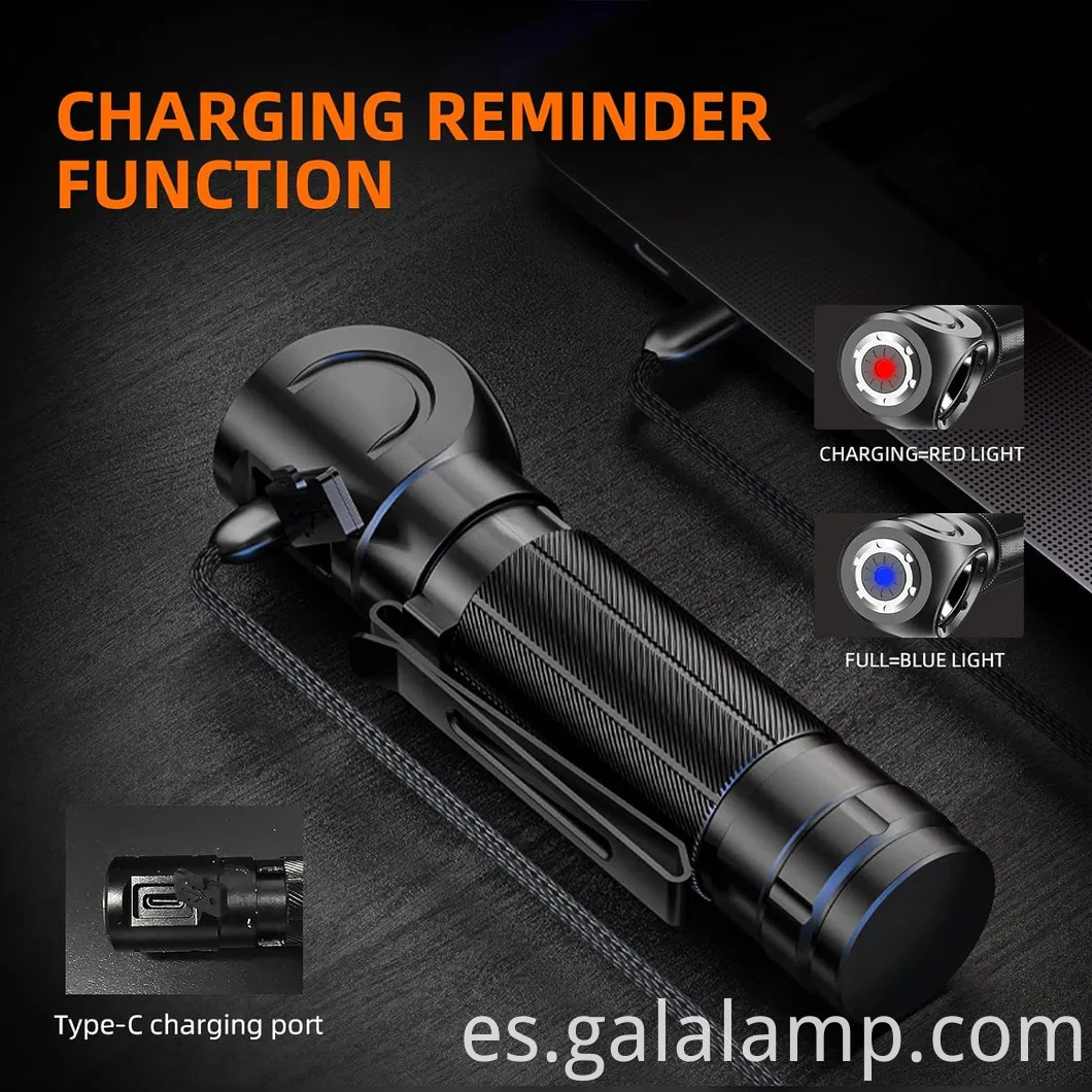 Luz de campamento LED de clip compacta para uso al aire libre